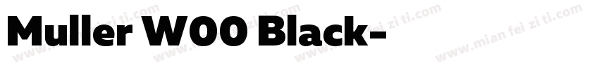 Muller W00 Black字体转换